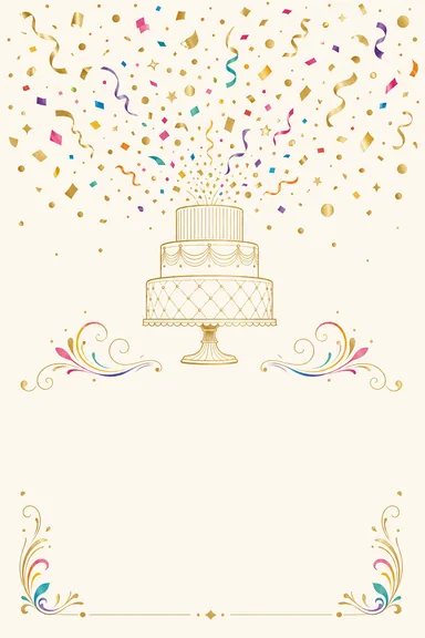 Gilded Confetti · Modern — Birthday card design