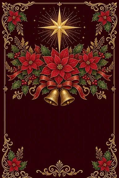 Star of Bethlehem — Indian Heritage invitation card design