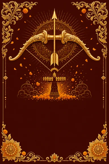 Victory Bow — Dussehra design
