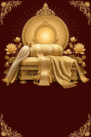 Satguru Gaddi — Buddhist invitation card design