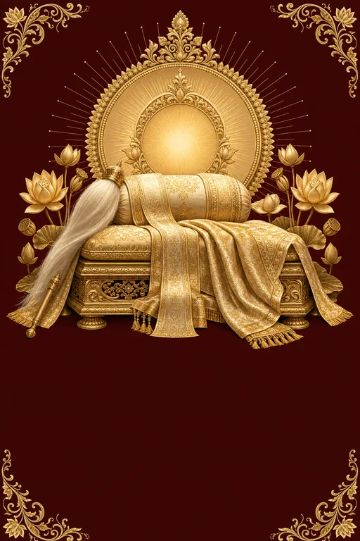 Satguru Gaddi · Heritage — Buddhist Traditional Guru Ravidas Jayanti invitation card design from Ayozan
