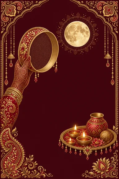 Channi Moon — Karva Chauth design