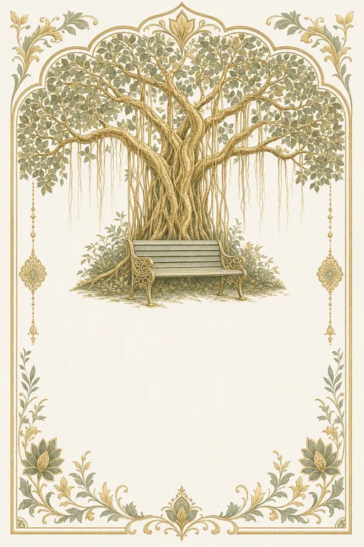 Banyan Years · Heritage — Traditional Retirement invitation card design from Ayozan