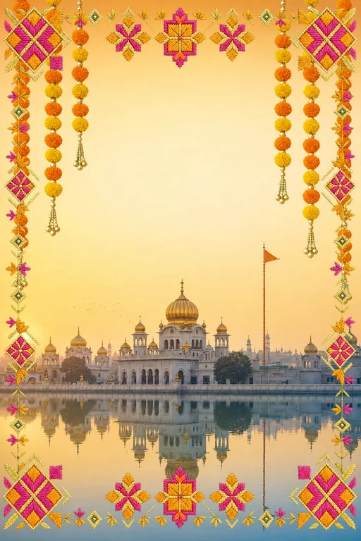 Anand Karaj Golden Morning — Living Invitation — Punjabi Sikh Traditional Wedding invitation card design from Ayozan
