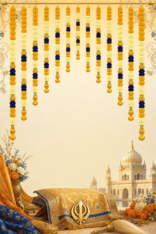 Anand Karaj Golden Morning — Living Invitation — invitation page