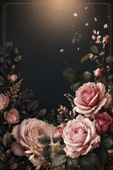 Blush Moody Botanical — Wedding invitation card design