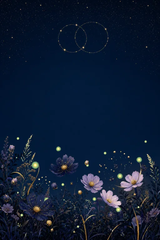 Celestial Night Garden — Living Invitation — Modern Wedding invitation card design from Ayozan