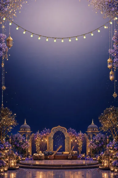 Celestial Sangeet — Living Invitation — Sangeet card design