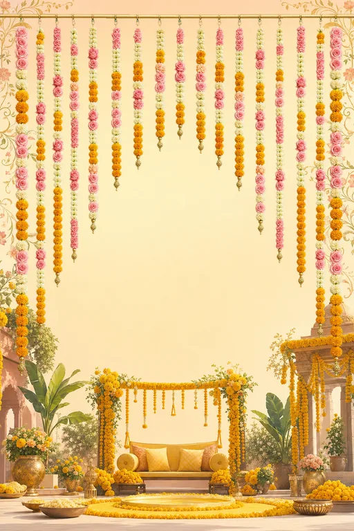 Sunrise Haldi — Living Invitation — Hindu Traditional Haldi invitation card design from Ayozan