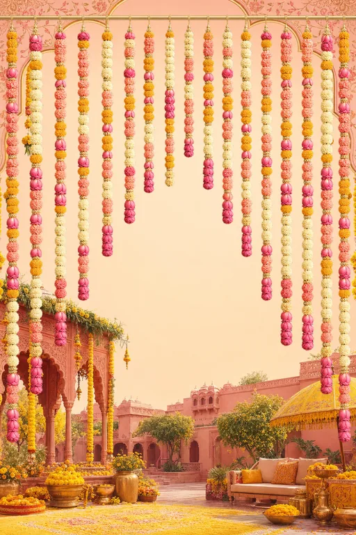 Jharokha Haldi — Living Invitation — Hindu Traditional Haldi invitation card design from Ayozan