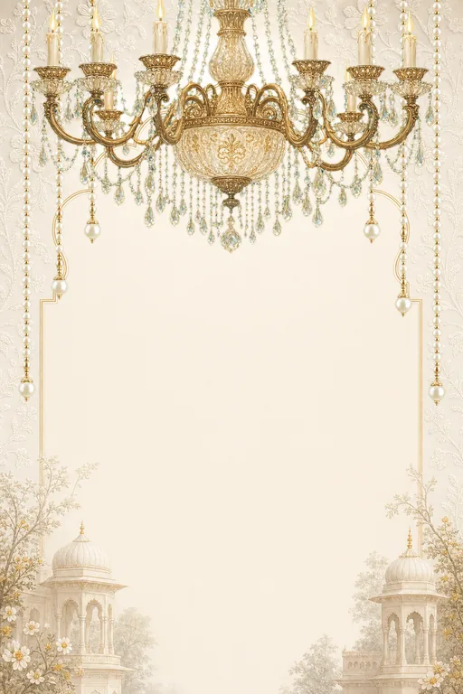 Lucknow Nawabi Pearl — Living Invitation — Awadhi Traditional Wedding invitation card design from Ayozan