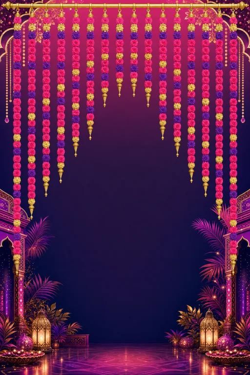 Neon Sangeet Stage — Living Invitation — invitation page