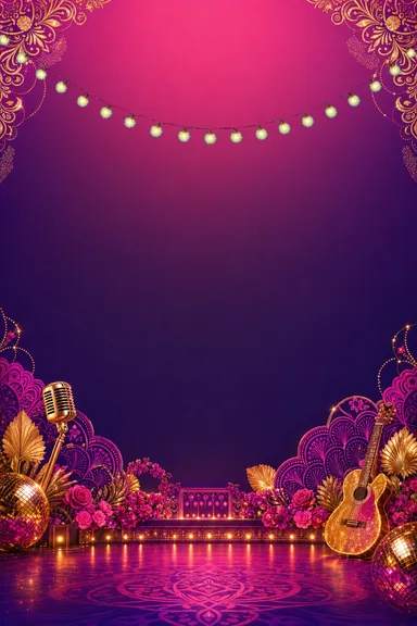 Neon Sangeet — Living Invitation — Sangeet card design