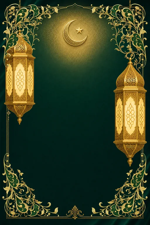 Nikah Emerald Gold — Living Invitation — North Indian Muslim Traditional Wedding invitation card design from Ayozan