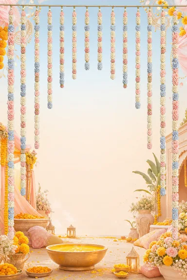 Pastel Haldi — Living Invitation — Haldi card design