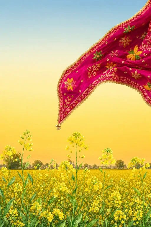 Punjab Sarson Fields — Living Invitation — Punjabi Sikh Modern Wedding invitation card design from Ayozan