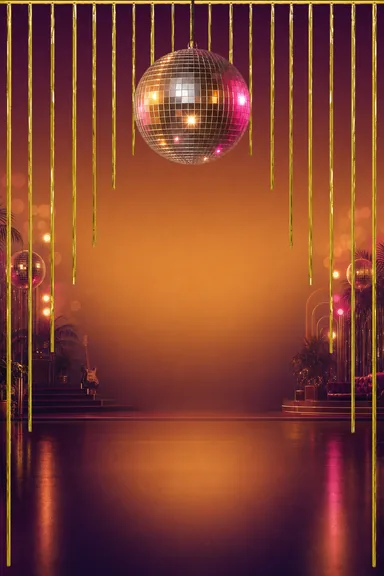 Disco Revival Night — Birthday invitation card design