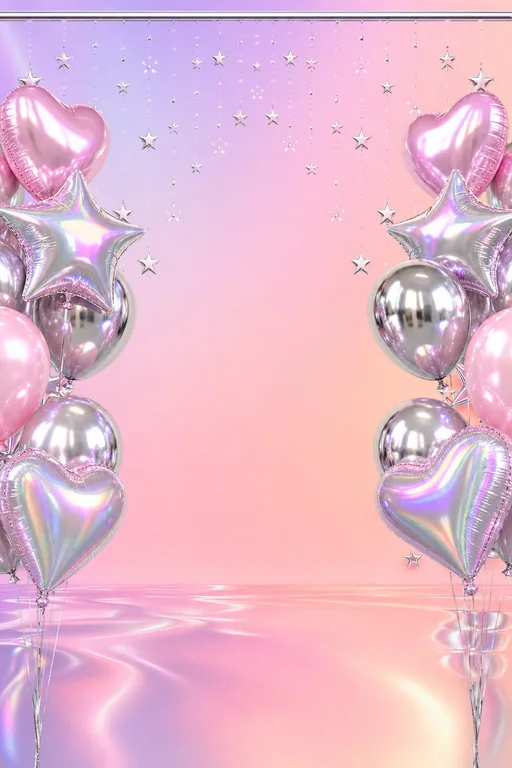Y2K Holo Chrome — Living Invitation — Modern Birthday invitation card design from Ayozan