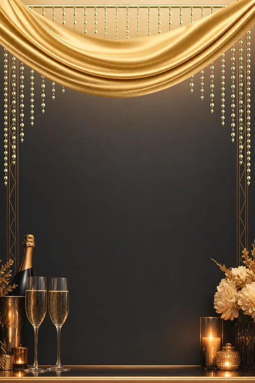 Champagne Soirée — Living Invitation — invitation page