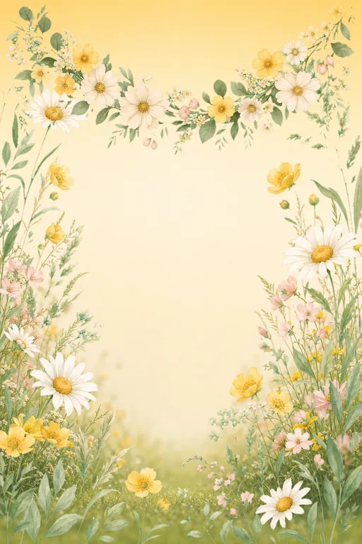 Botanical Meadow — Living Invitation — Modern Baby Shower invitation card design from Ayozan