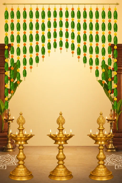 South Toran Blessing — Living Invitation — Hindu Traditional Housewarming invitation card design from Ayozan