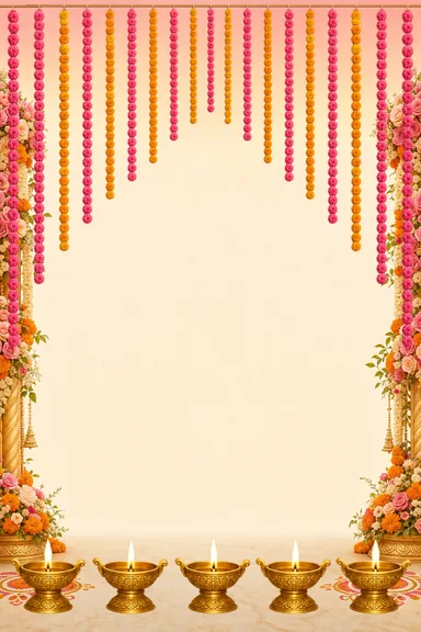 Ring Ceremony Mandap — Engagement invitation card design
