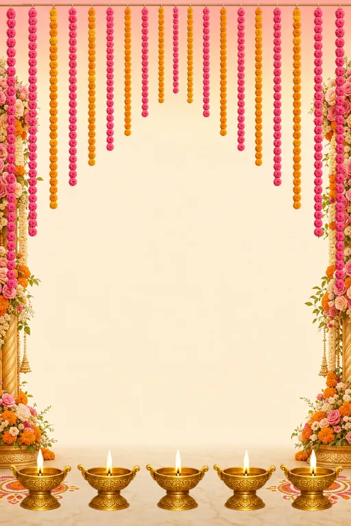 Ring Ceremony Mandap — Living Invitation — Hindu Traditional Engagement invitation card design from Ayozan
