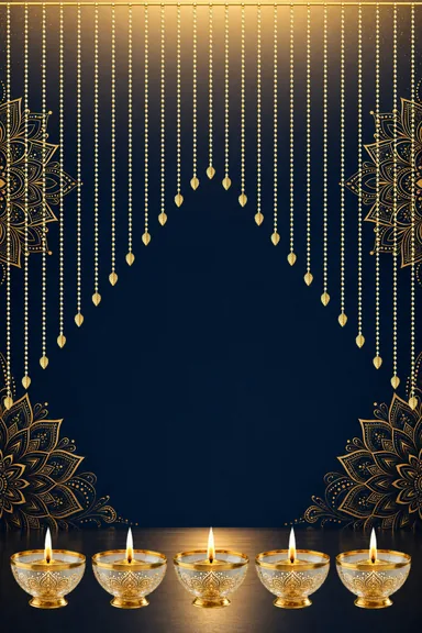 Rangoli Luxe — Diwali greeting card design