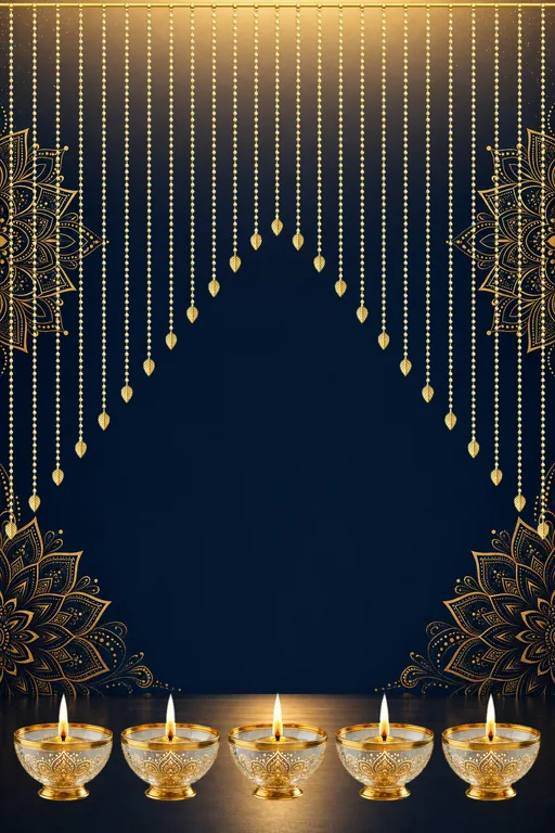 Rangoli Luxe — Living Invitation — Modern Diwali invitation card design from Ayozan