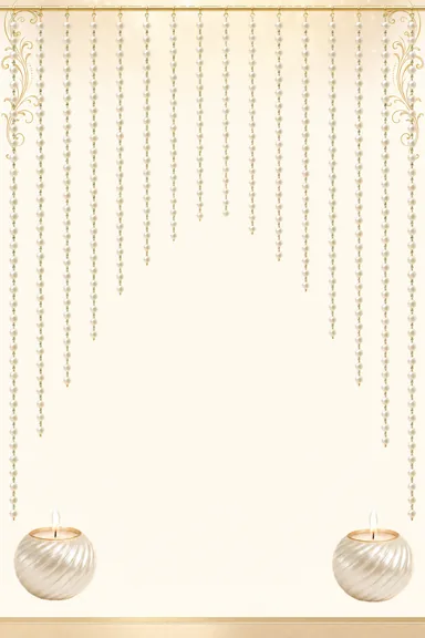 Pearl Ivory — Anniversary invitation card design
