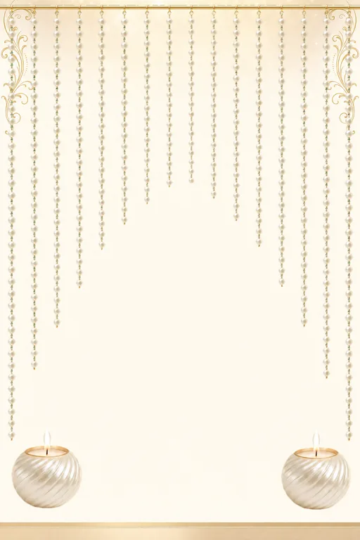 Pearl Ivory — Living Greeting — Traditional Anniversary invitation card design from Ayozan