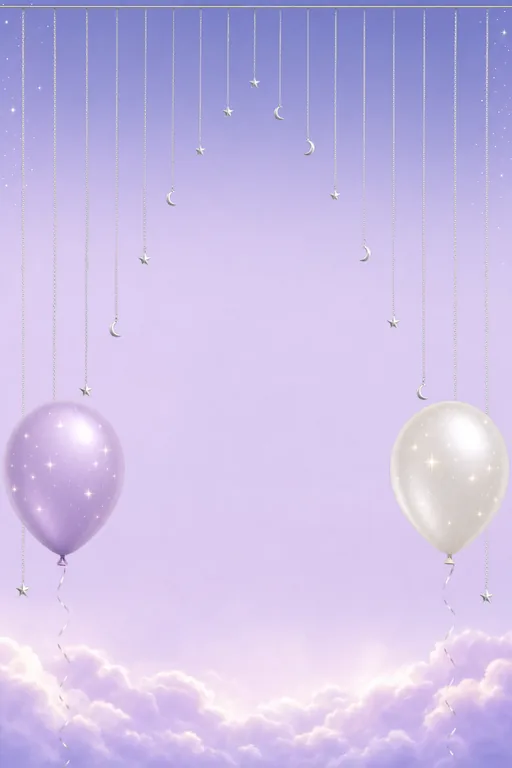 Lavender Stars — Living Greeting — Modern Birthday invitation card design from Ayozan
