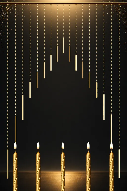 Midnight Gold — Living Greeting — Modern Birthday invitation card design from Ayozan