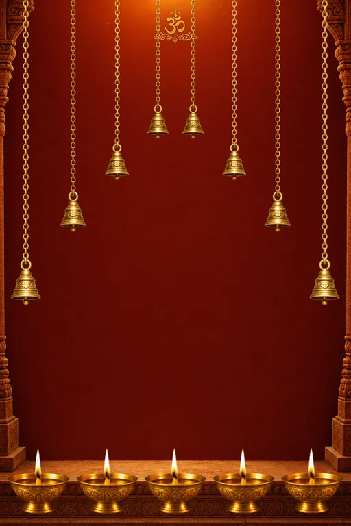 Aarti Sandhya — Living Greeting — Hindu Traditional Darshan invitation card design from Ayozan