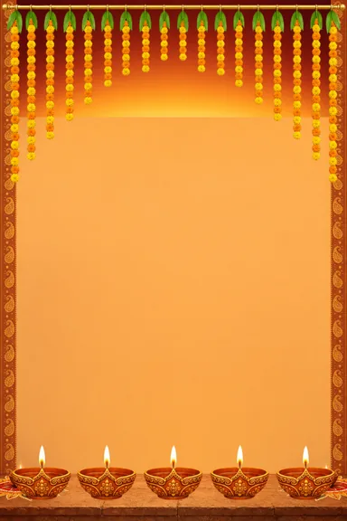 Diya Warmth — Diwali greeting card design