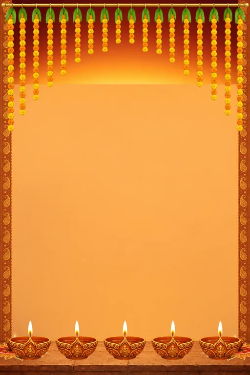Diya Warmth — Living Greeting — Hindu Traditional Diwali invitation card design from Ayozan