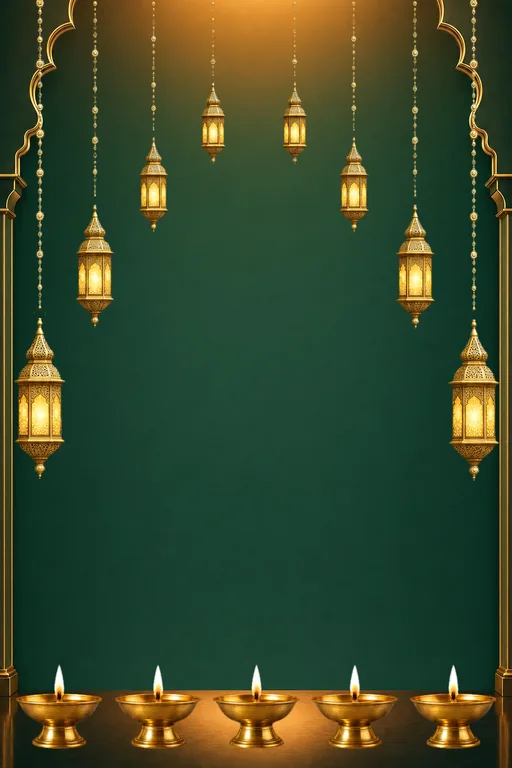 Emerald Jharokha — Living Greeting — Traditional Diwali invitation card design from Ayozan
