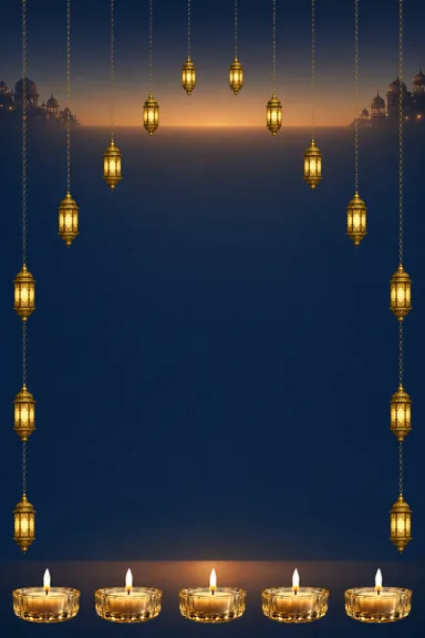 Midnight Kandil — Diwali greeting card design