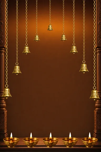 Golden Aarti — Living Greeting — Ganesh Chaturthi card design