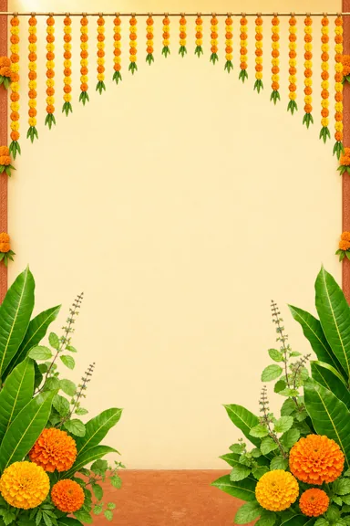 Marigold Aangan — Indian Heritage invitation card design