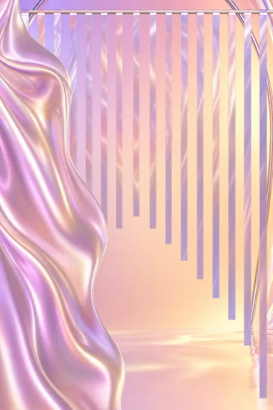 Aurora Holographic — Living Invitation — Wedding card design