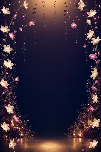 Midnight Bloom — Wedding invitation card design