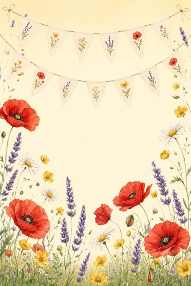 Wildflower Garden — Assamese Wedding invitation card design