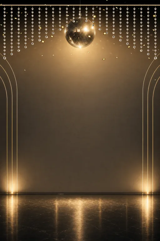 Mirrorball Save the Date — Living Invitation — Modern Save the Date invitation card design from Ayozan
