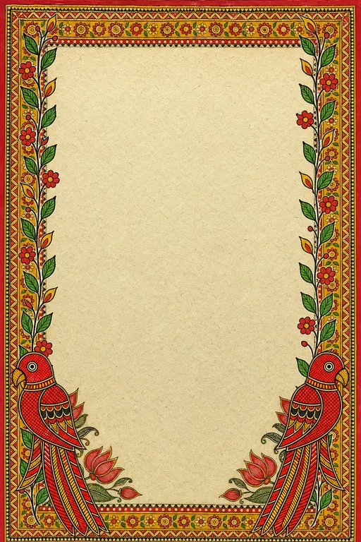 Mithila Utsav — Living Greeting — Maithili Hindu Traditional Diwali invitation card design from Ayozan