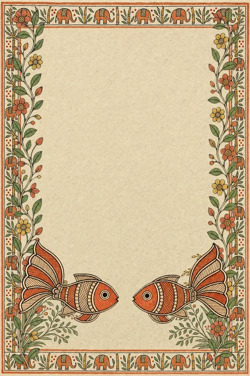 Mithila Annaprashan — Living Invitation — Maithili Hindu Traditional Annaprashan invitation card design from Ayozan
