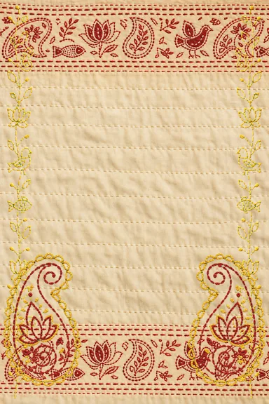 Kantha Wishes — Bengali invitation card design