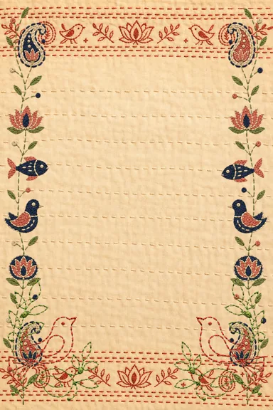Kantha Shaad — Bengali invitation card design