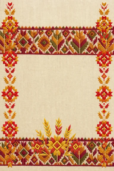 Phulkari Baisakhi — Indian Heritage invitation card design
