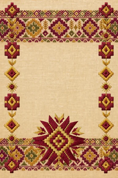Phulkari Wine — Punjabi invitation card design